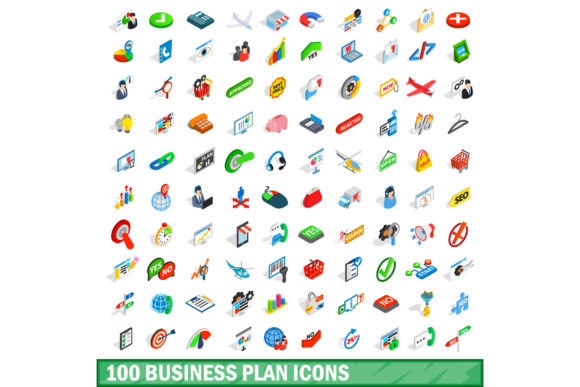 100 Business Plan Icons Set: A Strategic Asset for Visual Planning and Communication