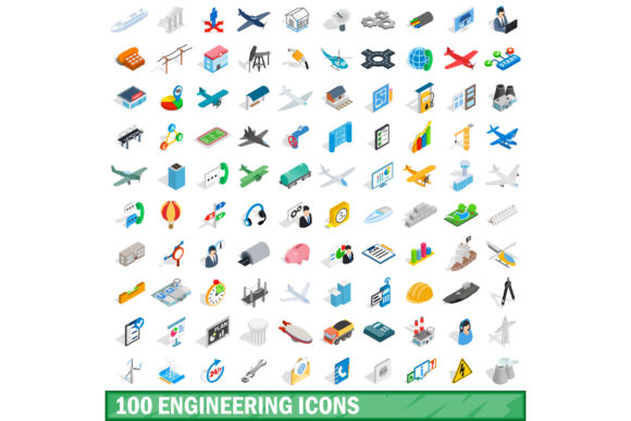 100 Engineering Icons Set: Elevate Your Visual Projects