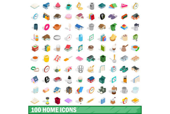 100 Home Icons Set, Isometric 3d Style: A Comprehensive Evaluation for Modern Designers