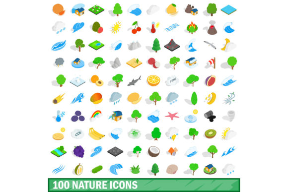 100 Nature Icons Set, Isometric 3d Style: A Practical Guide for Modern Design Workflows