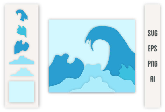 3D Blue Ocean SVG: Premium Design Assets for Creative Projects