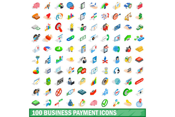 Elevate Your Financial Designs: The Ultimate Guide to the 100 Business Payment Icons Set in Isometric 3D Style