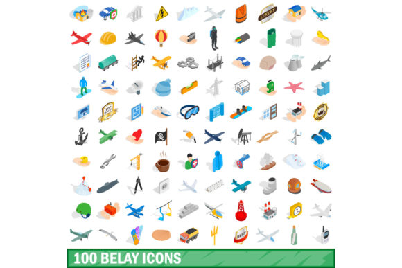 Elevating Visual Narratives: The Strategic Impact of the 100 Belay Icons Set in Isometric 3D Style