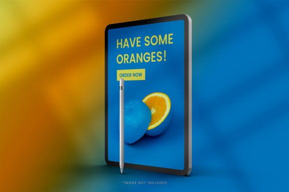 Realistic iPad Mockup with Background: Elevate Your Digital Product Presentations