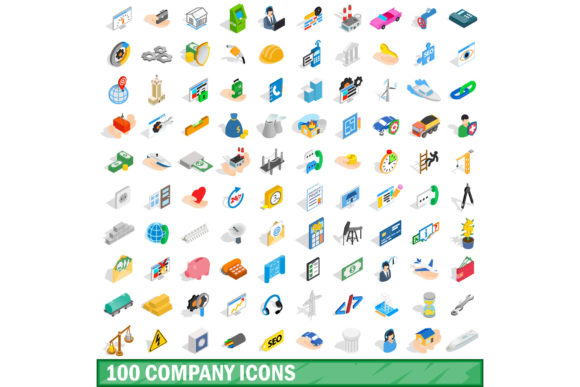 The Ultimate 100 Company Icons Set for Modern Branding